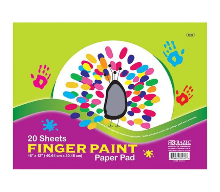 Bazic Fingerpaint Pad – 16-inch x 12-inch