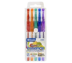 Bazic Gel Pen Set – Scented Glitter – 5 Piece