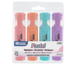 Bazic Highlighter Set – 4 Piece