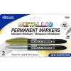 Bazic Markers – Silver and Gold Metallic – 2 Piece