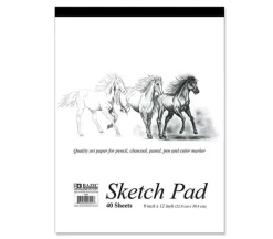 Bazic Sketch Pad – 9-inch x 12-inch