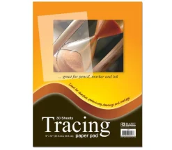 Bazic Tracing Paper Pad – 9-inch x 12-inch