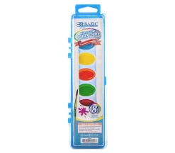 Bazic Watercolor Pan Set – 8 Color