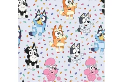 BBC Bluey and Bingo Among the Stars Fabric