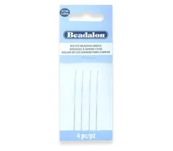 Beadalon Big Eye Beading Needles 2.25-inch, Fine 4 pc