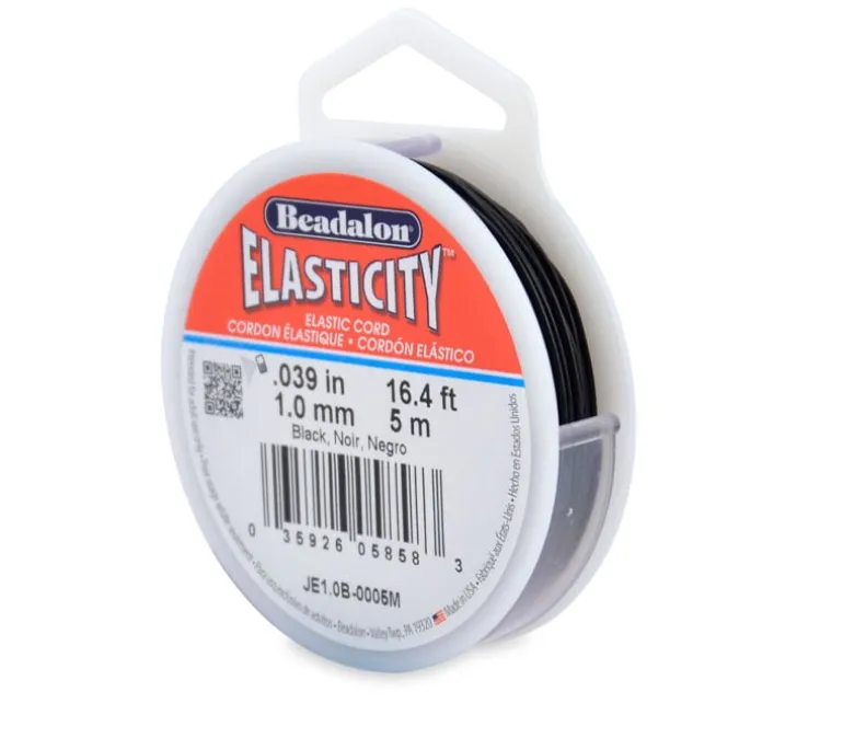 Beadalon Elasticity 1.0 mm Black 5M