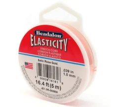 Beadalon Elasticity 0.8 mm Satin Rose Gold 5M