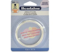 Beadalon German Style Wire –  Round – 20 Gauge Silver