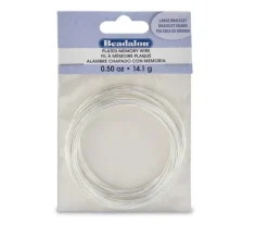 Beadalon Memory Wire Large Bracelet .5oz Silver