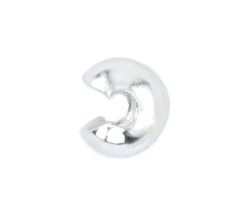 Beadalon 4mm Crimp Cover – Silver 144pc