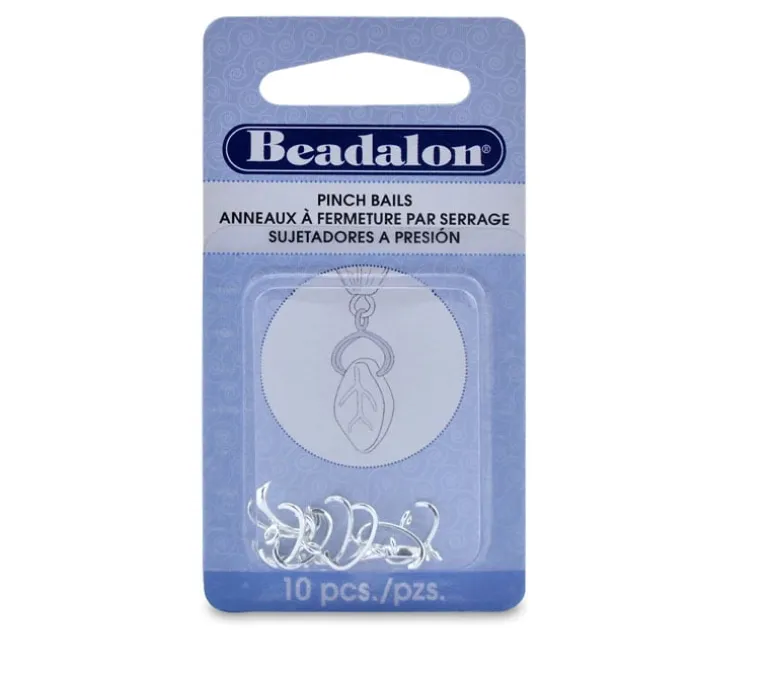 Beadalon 10mm Pinch Bail – Silver