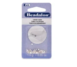 Beadalon Size #3 Crimp Tubes – Silver