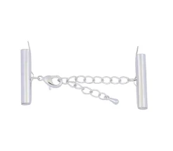 Beadalon Slide 1-Inch Connector with Extension Clasp – Silver