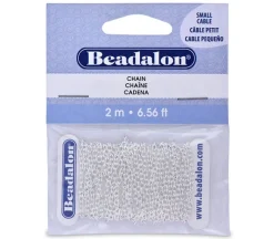 Beadalon Small Cable Chain 2.3mm Silver
