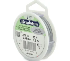 Beadalon 7 Strand Bead Stringing Wire .018-inch Satin Silver