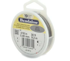 Beadalon 19 Strand Bead Stringing Wire .018-inch Bright