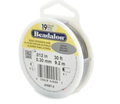 Beadalon 19 Strand Bead Stringing Wire .012-inch Bright