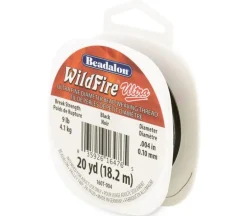 Beadalon Wildfire Ultra Thread – .004 – Black