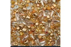 Bead Bar Czech Seed Beads – 50g – Gold Mix