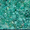 Bead Bar Czech Seed Beads – 50g – Turquoise Green Mix