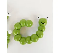 Beaded Green Worms – 3 Piece