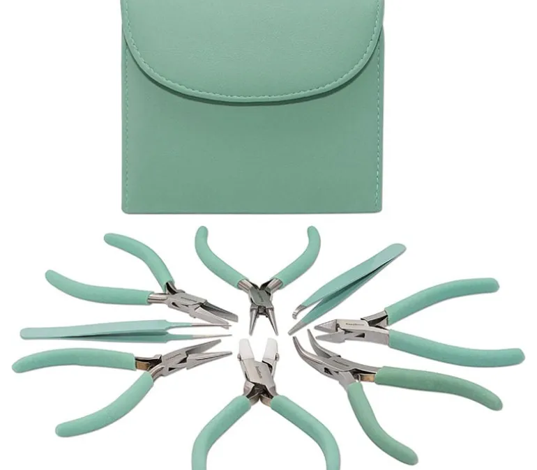 Beaders Beading Kit Tool Set – 8-Piece Aqua by The BeadSmith