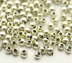 Bead – Flat Round – Antique Silver Plated