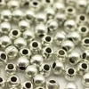 Bead – Round – Antique Silver Plated