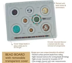 Beadsmith Bracelet Bead Board with 8 Sizes