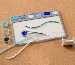 Beadsmith Seed Bead Mat with 6 Compartments- 11-inch x 8-inch