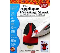 Bear Thread Applique Pressing Sheet – 13-inch x 17-inch – Flat Package