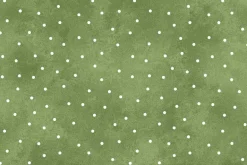 Beautiful Basic Scatter Dot Cream on Green