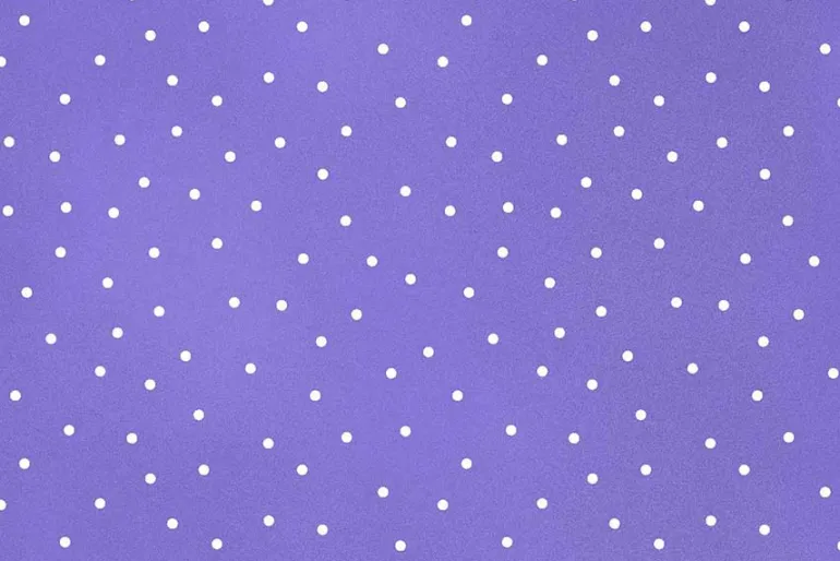 Beautiful Basic Scatter Dot White on Pansy Purple