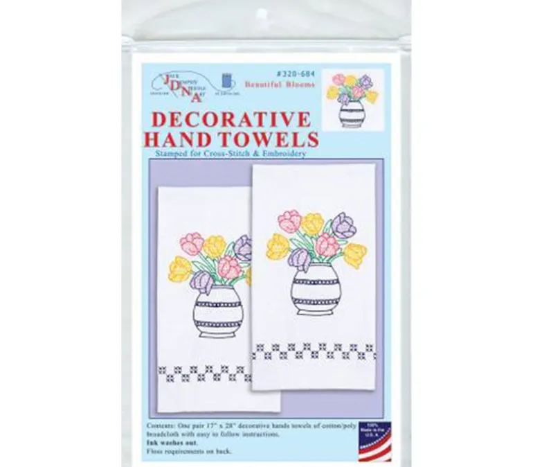 Beautiful Bloom Decorative Hand Towel Pair 320-684
