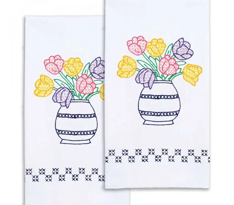 Beautiful Bloom Decorative Hand Towel Pair 320-684