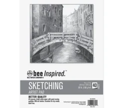 Bee Paper Bee Inspired Top Spiral Sketch Pad – 9×12