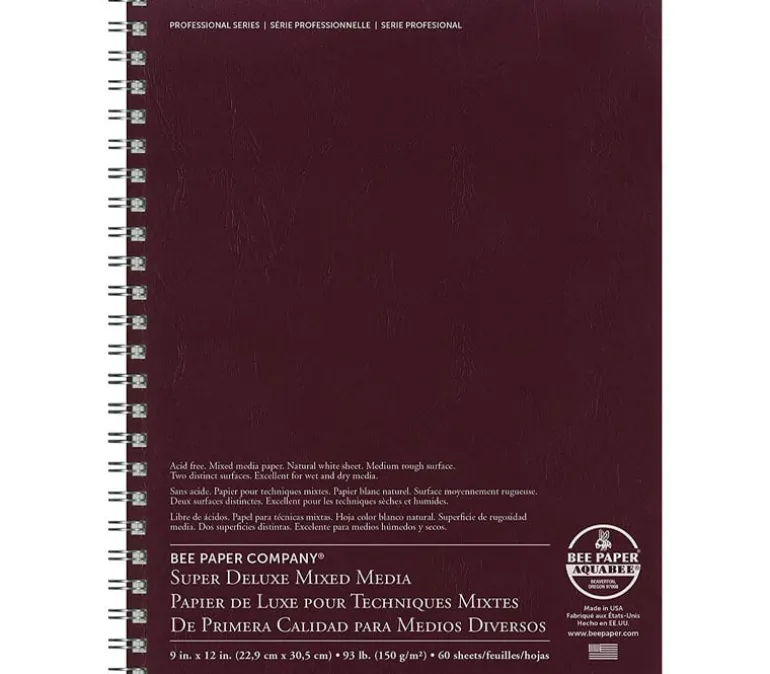 Bee Paper 808 Deluxe Sketch 93# Paper Pad 60/sheets (view sizes)