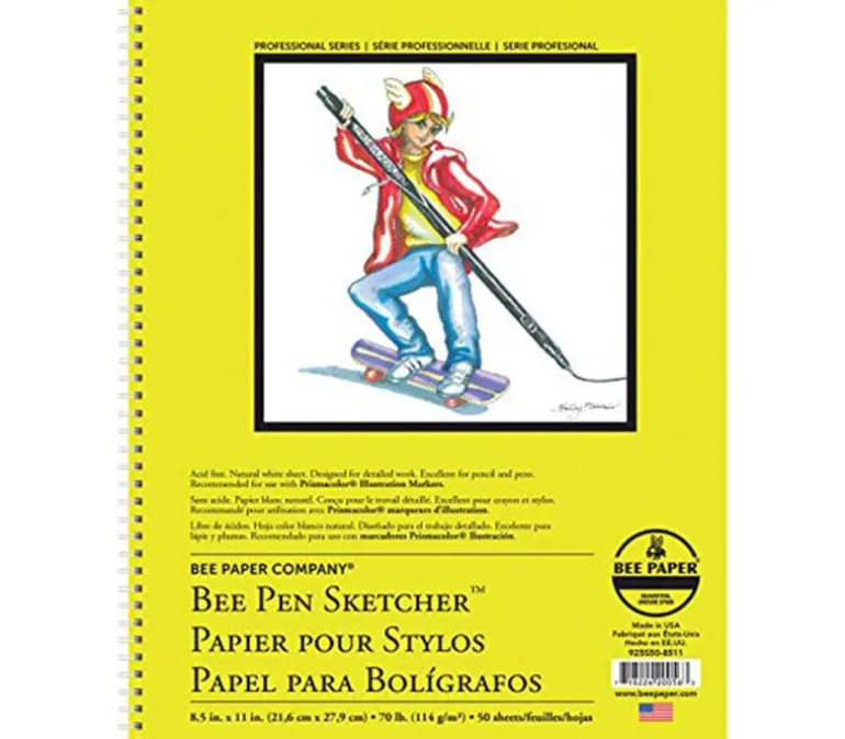 Bee Paper Pen Sketcher Drawing Paper Pad 50/sheets – 8.5×11