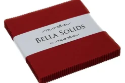 Bella Solids Country Red 5-inch Charm Squares 42ct