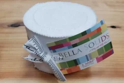 Bella Solids White 2.5-inch Junior Jelly Roll 20ct
