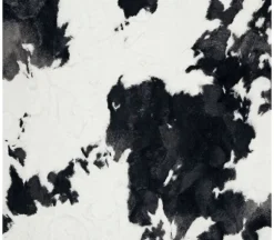 Bessie Luxe Faux Fur Cuddle Cow Hide Print
