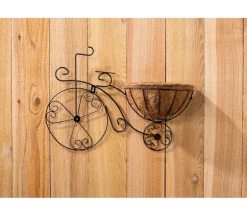 Bicycle Wire Planter with Coco Liner