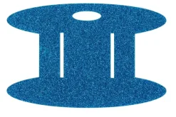 Binding Wrap and Store Spool Blue Glitter