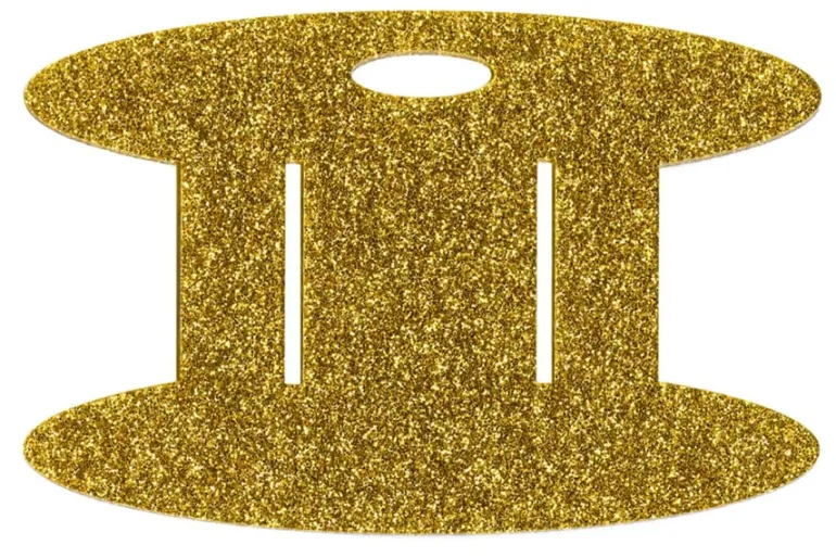 Binding Wrap and Store Spool Gold Glitter