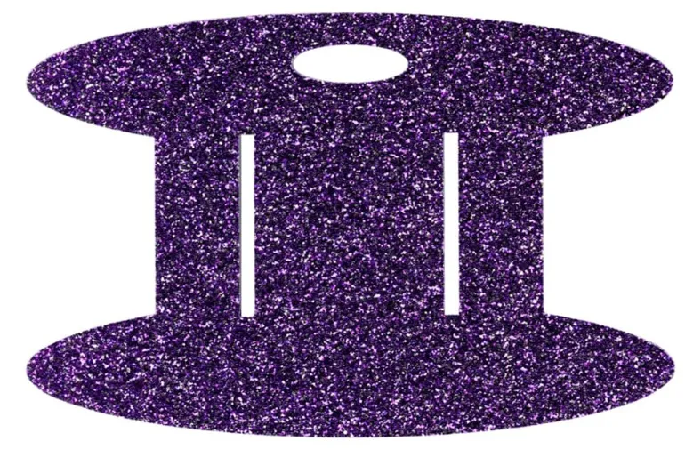 Binding Wrap and Store Spool Purple Glitter