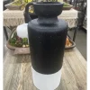 Black and White Metal Vase – Large
