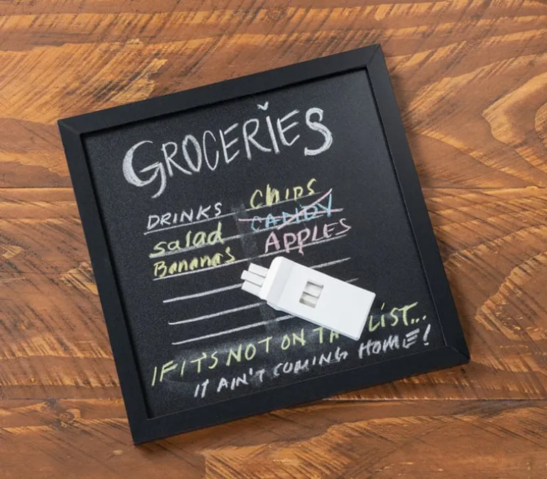 Blackboard with Black Frame – 12-inch x 12-inch