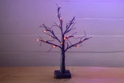 36″ Black Glitter Tree with LED Lights