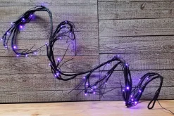 36″ Black Glitter Tree with LED Lights