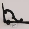 Black Iron Filigree Corner Shelf Bracket